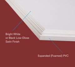 3mm Sintra PVC Board Full Sheets Black or White 5 to 25 sheets