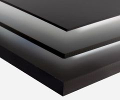 Black Sinta PVC Board 3mm Custom Cut Sizes