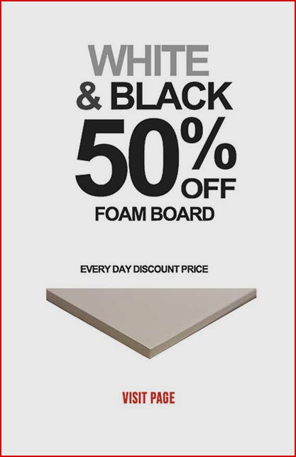 white foam board